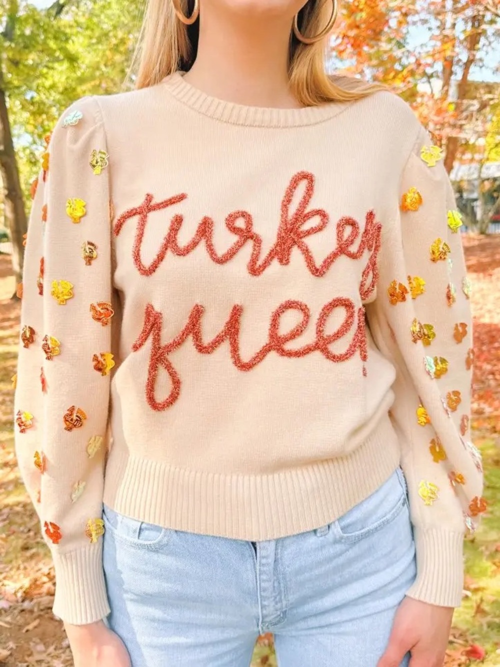 Queen of sparkles turkey queen sweater